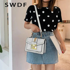 Serpentine Crossbody Bag for Women: Stylish Messenger Bag with Handle
