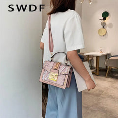 Serpentine Crossbody Bag for Women: Stylish Messenger Bag with Handle