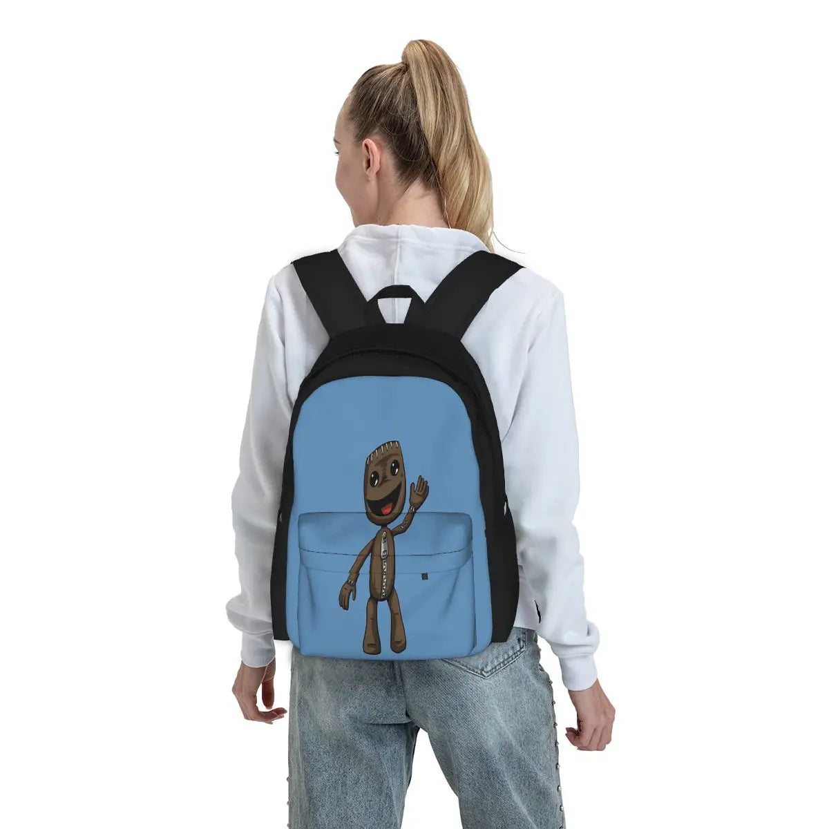 Sackboy Backpacks Men's & Women's Zipper Bag Unisex