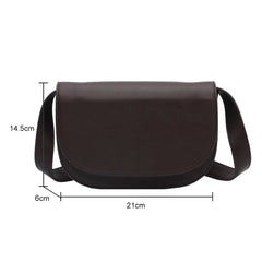 Small PU Leather Saddle Bag for Women Winter