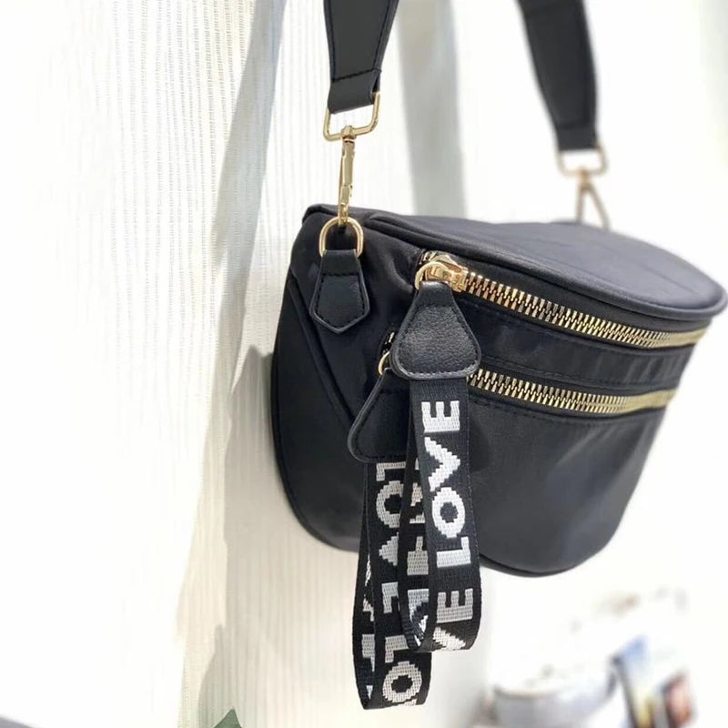 Semicircle Crossbody Handbags for Women Small Messenger Bag