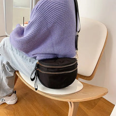 Semicircle Crossbody Handbags for Women Small Messenger Bag