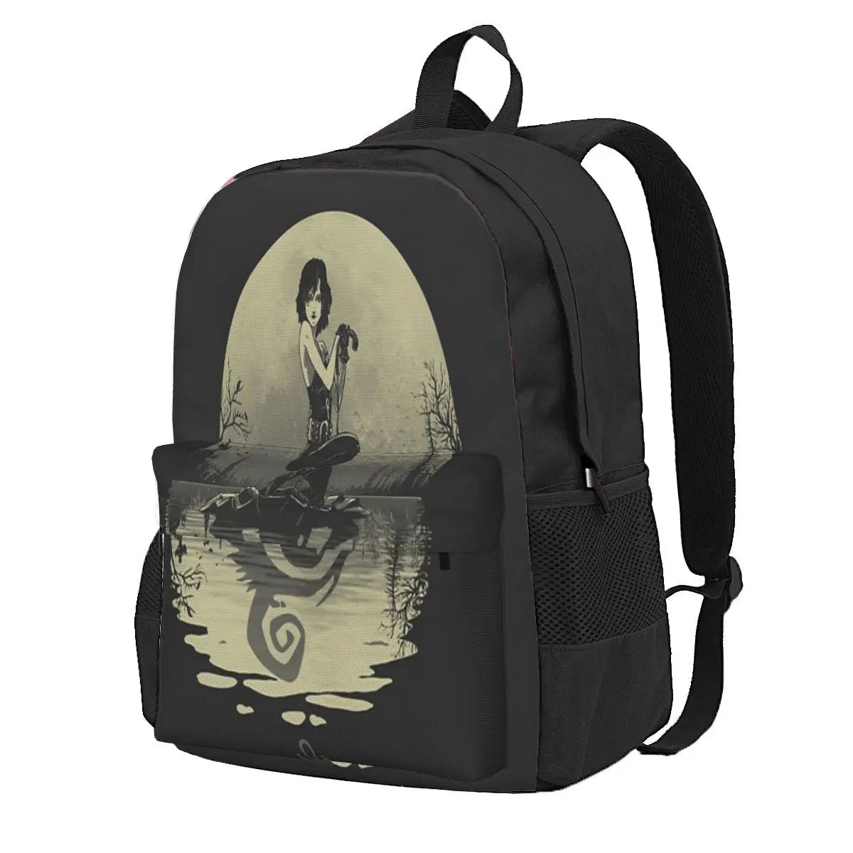Sailing With Death Backpacks Men's and Women's Harajuku Backpack