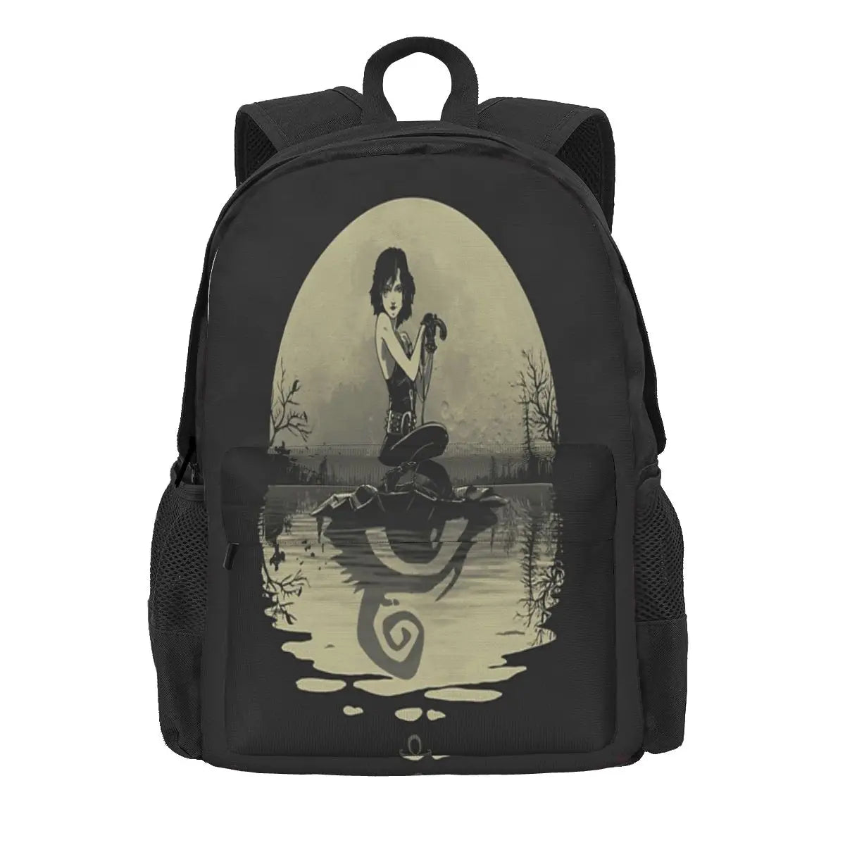 Sailing With Death Backpacks Men's and Women's Harajuku Backpack