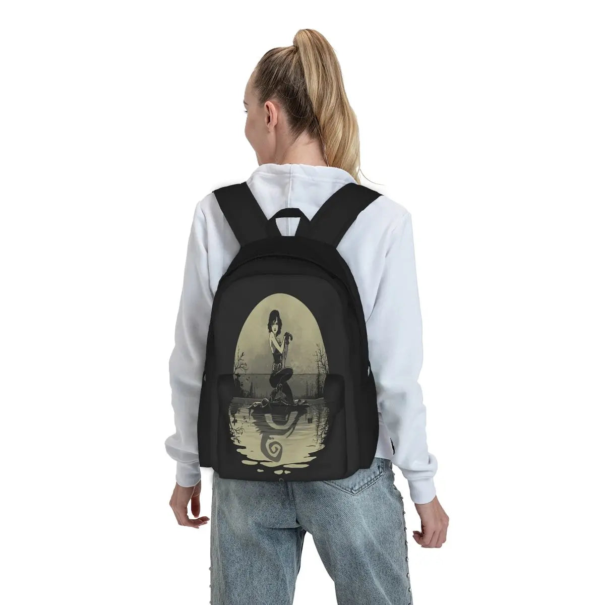 Sailing With Death Backpacks Men's and Women's Harajuku Backpack