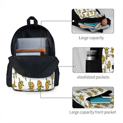 Salmonberry Repeating Pattern Backpacks Men's Backpacks Bags For Women