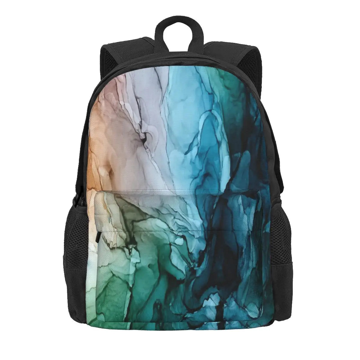 Salty Shores Colorful Abstract Backpacks - Men's & Women's Bag