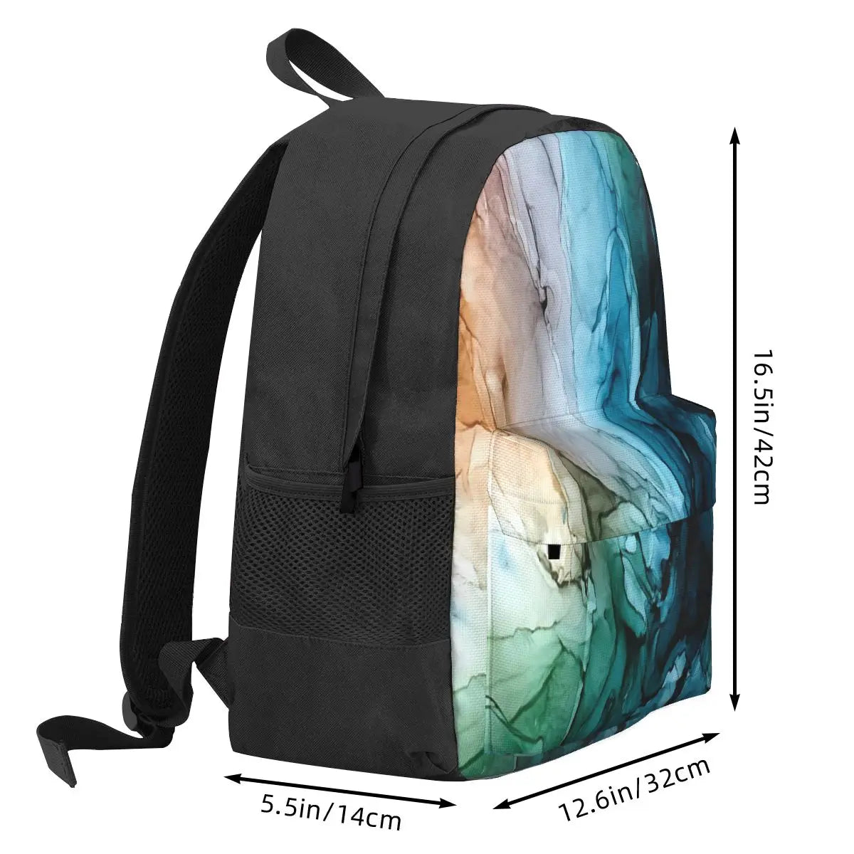 Salty Shores Colorful Abstract Backpacks - Men's & Women's Bag