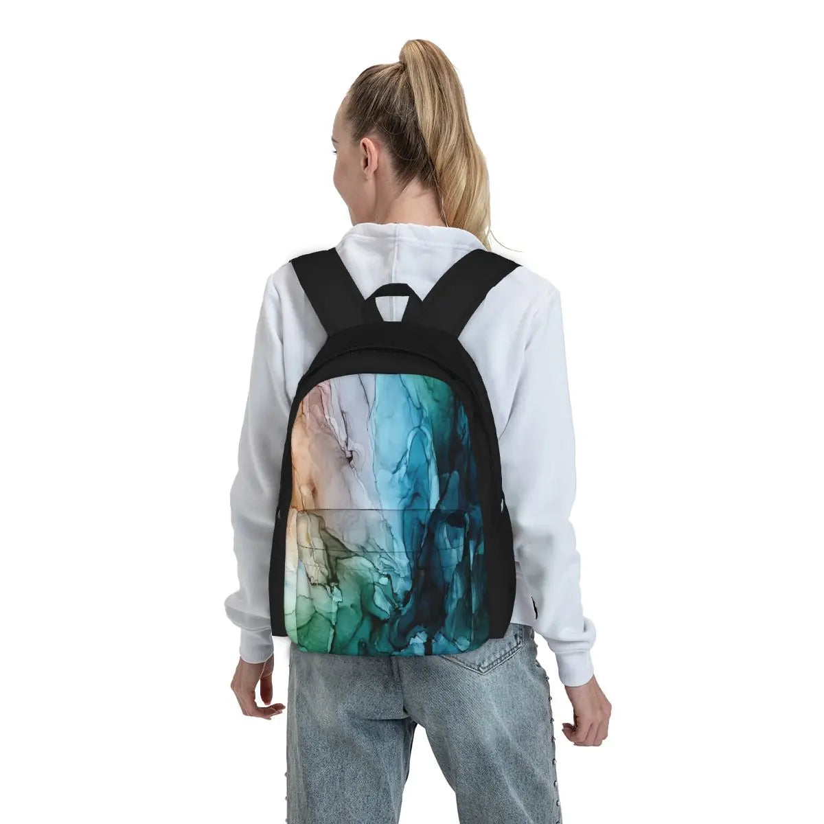 Salty Shores Colorful Abstract Backpacks - Men's & Women's Bag