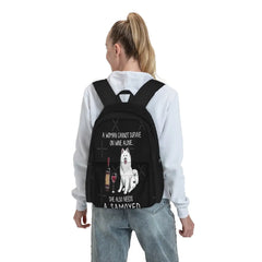 Samoyed And Wine Funny Dog 1 Backpacks Men's Backpacks Bags For Women