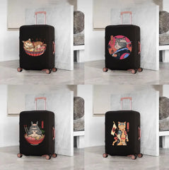 Samurai Cat Luggage Cover Protective Scratch-resistant Dust-proof 18-32 Inch