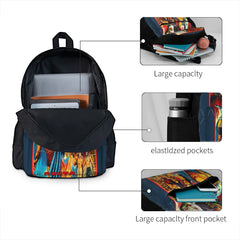 Santo The Silver Mask Backpacks Men's and Women's School Kids Backpack