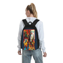 Santo The Silver Mask Backpacks Men's and Women's School Kids Backpack