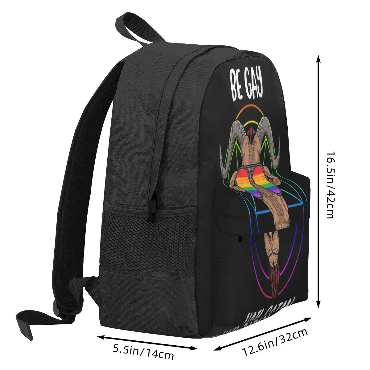 Satanism LGBT Gay Pride Backpack Men Women Children Bag