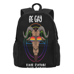 Satanism LGBT Gay Pride Backpack Men Women Children Bag