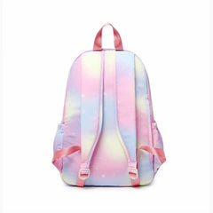Rainbow Print School Backpack Pockets Bookbag Casual Rucksack Travel Bag
