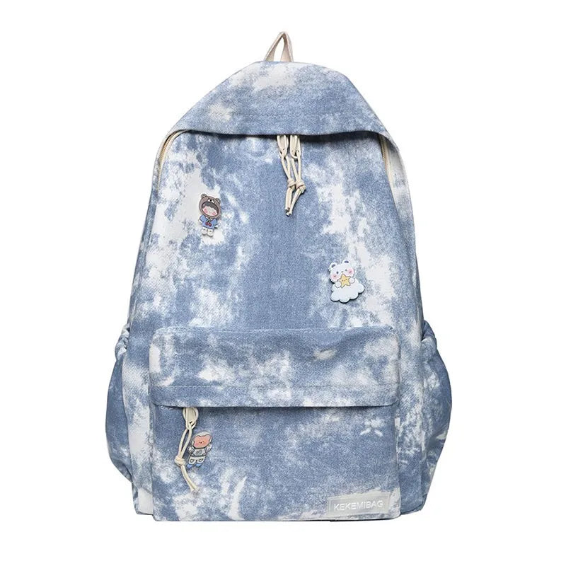 Retro Gradient Women's Backpack Style School Bag for Girls