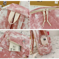 Retro Gradient Women's Backpack Style School Bag for Girls