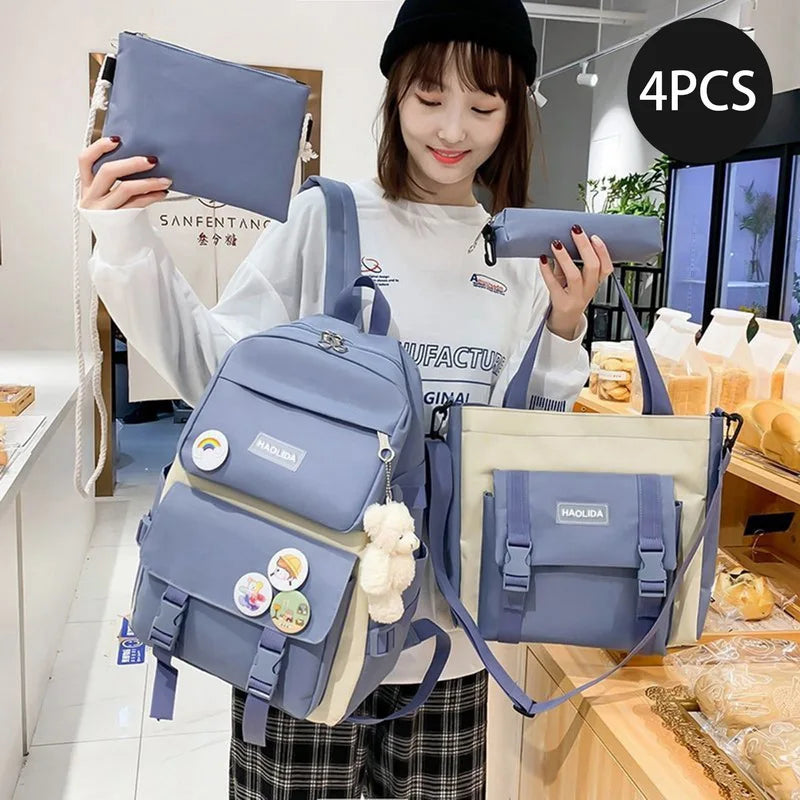 Girls Student Book Bags Large Capacity Teen Girl Schoolbag