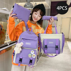 Girls Student Book Bags Large Capacity Teen Girl Schoolbag