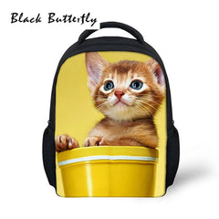 Pet Pattern School Backpack For Girls Boys Kids Student Bag