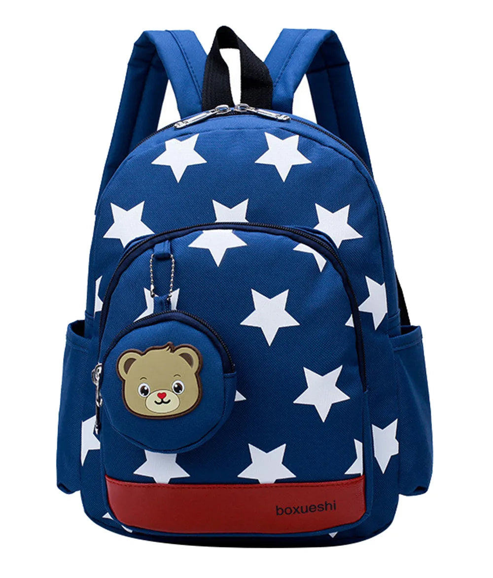 Teenage Girls School Bag Big Capacity Waterproof Backpack Pink Purple
