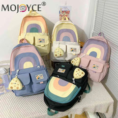 School Books Bags College Student Bookbag Casual Large Capacity for Teenage Girl