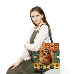 Eco-Friendly Owl Print Customizable Handbag Tote Bag