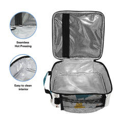 Dinosaur Print Lunch Bag Insulation Box Waterproof with Shoulder Strap