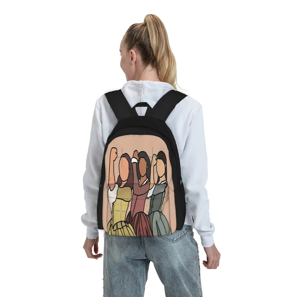 Schuyler Sisters 2 Backpacks Men Women School Bag Boys