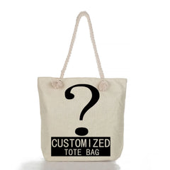 Whale Girl Printed Shoulder Bag High Capacity Travel Beach Bags