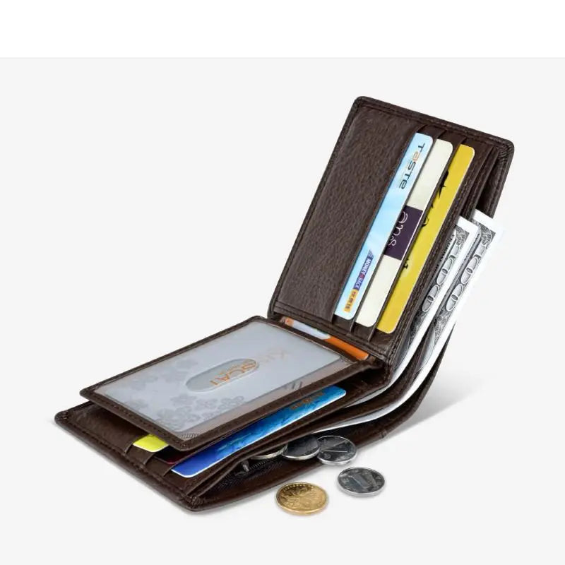 Seagloca Leather Wallet Men's Multi-function Wallet