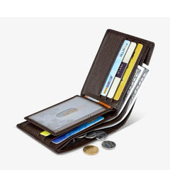 Seagloca Leather Wallet Men's Multi-function Wallet