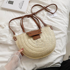 Large Capacity Straw Bag for Women Summer Beach Travel Totes