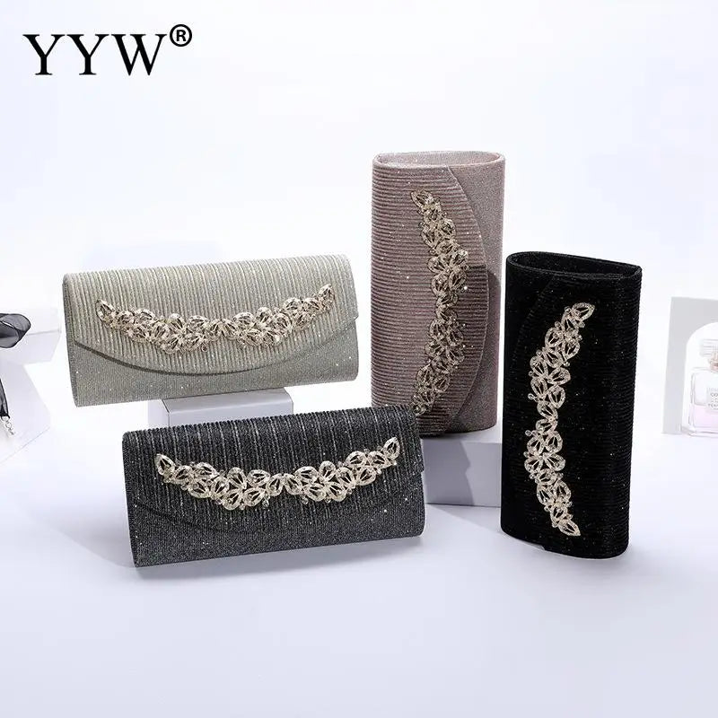 Sequin Evening Party Bag Diamonds Envelope Shoulder Handbag