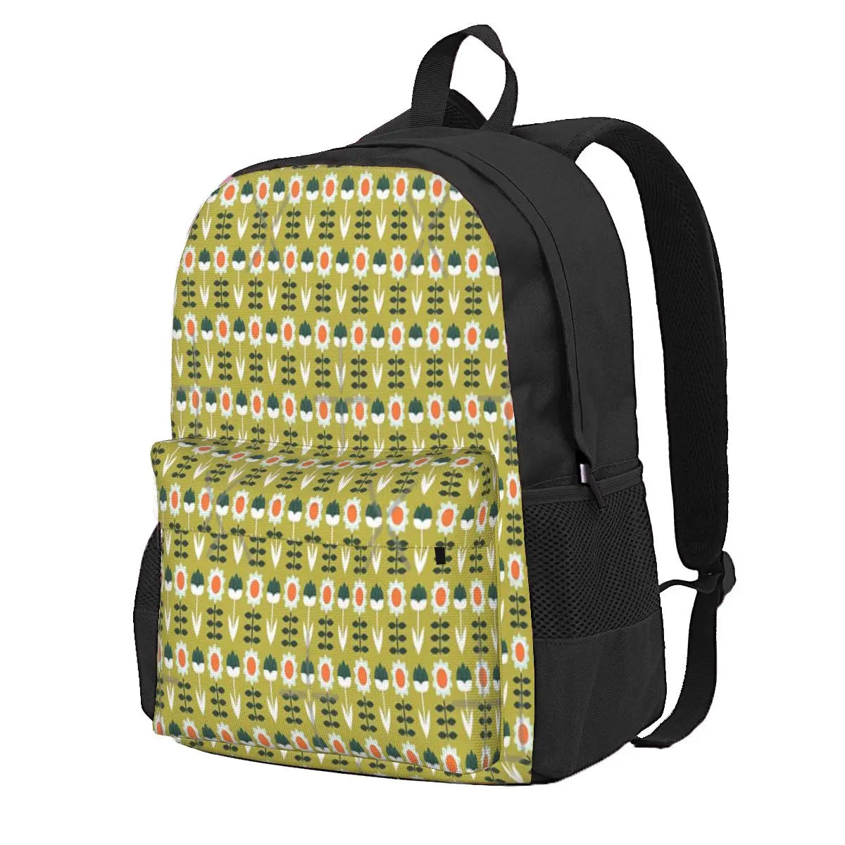 Sun Olive Backpack for Men and Women, Zipper Bag for Girls