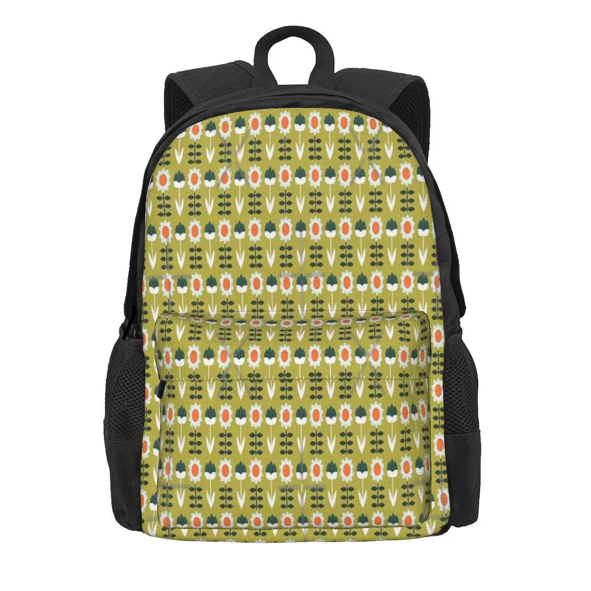 Sun Olive Backpack for Men and Women, Zipper Bag for Girls