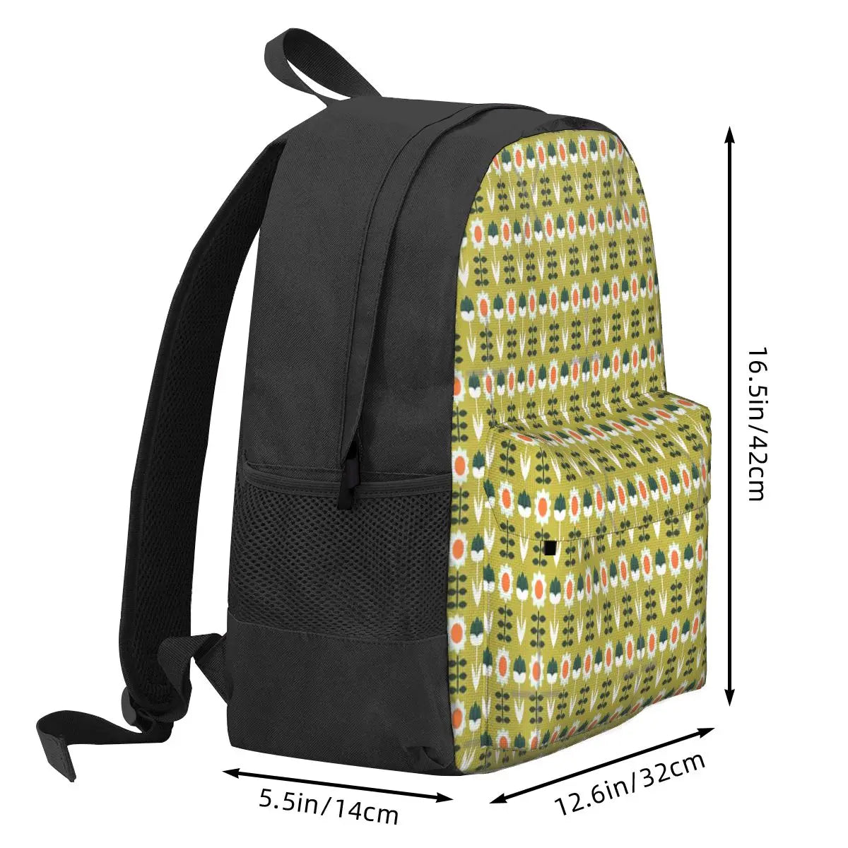 Sun Olive Backpack for Men and Women, Zipper Bag for Girls