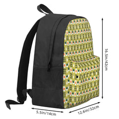 Sun Olive Backpack for Men and Women, Zipper Bag for Girls