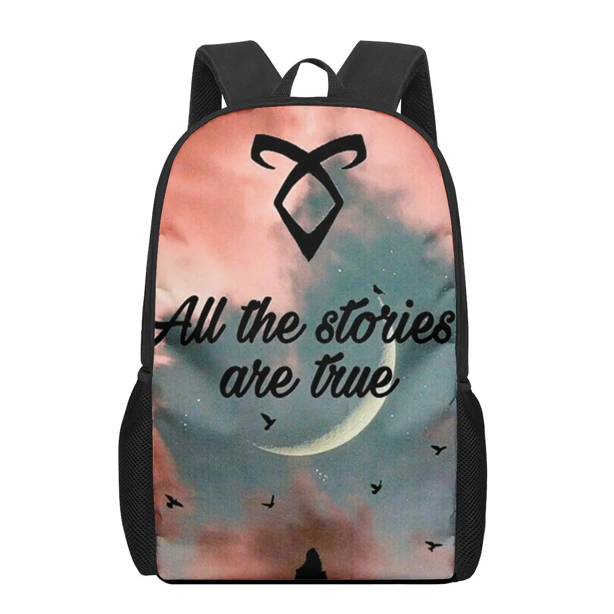 Shadowhunters 3D Print Book Bags Back to School Bag Set Boys Girls Kids Backpack