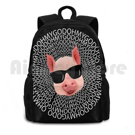 Shane Dawson Pig Apparel Hiking Backpack Waterproof Camping Travel