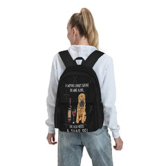 Shar Pei And Wine Funny Dog Backpacks Men's Backpacks Bags For Women