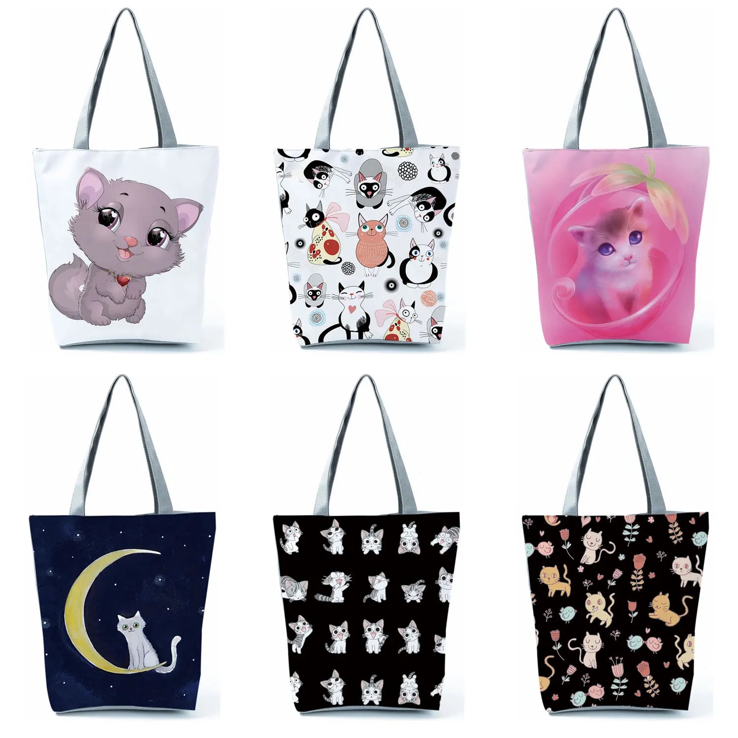 Shar Pei Print Shoulder Bag Dog Handbags Ladies Animal Casual Women's Bag