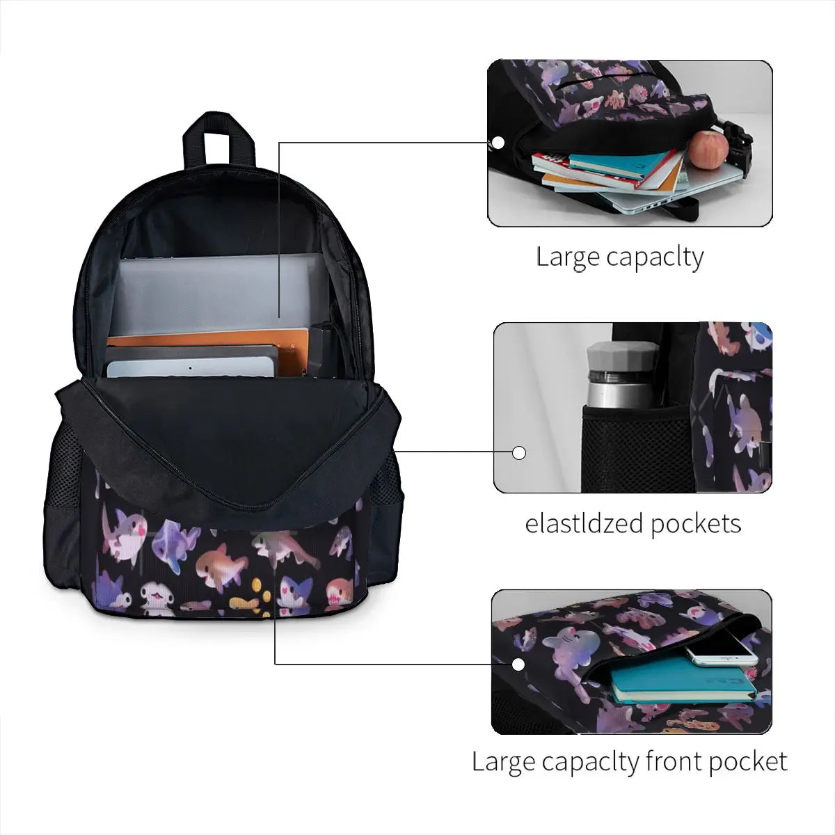 Shark Waterproof Backpack for Men and Women