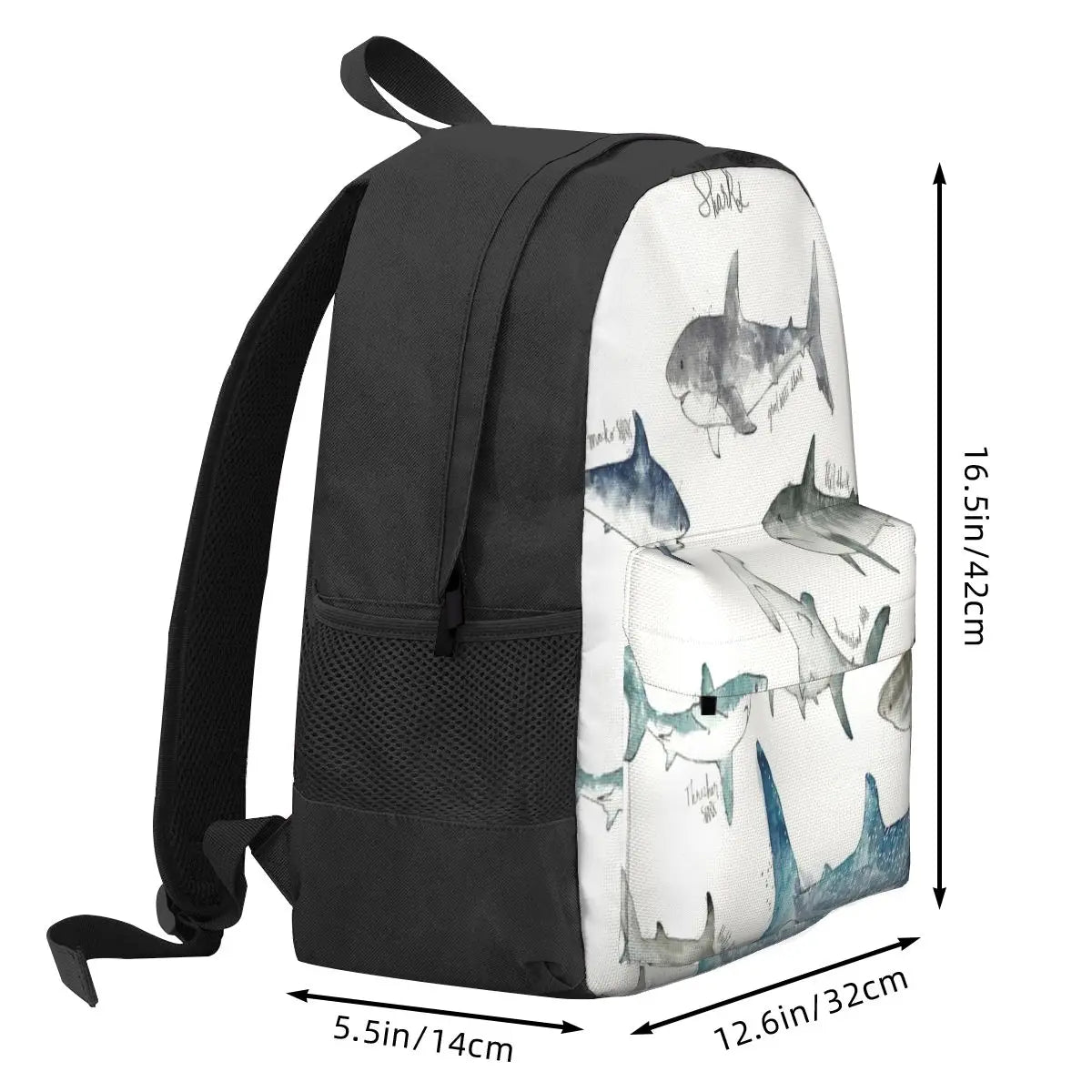 Sharks Landscape Format 2 Backpacks Men's Women's Kpop Kids Backpack