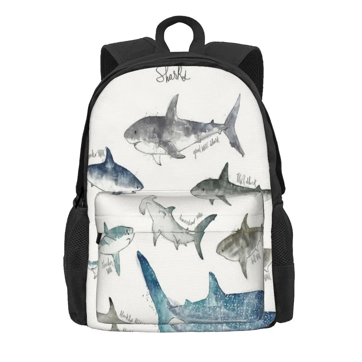 Sharks Landscape Format 2 Backpacks Men's Women's Kpop Kids Backpack