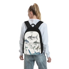 Sharks Landscape Format 2 Backpacks Men's Women's Kpop Kids Backpack