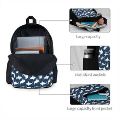Navy Sharks Backpacks for Men Women