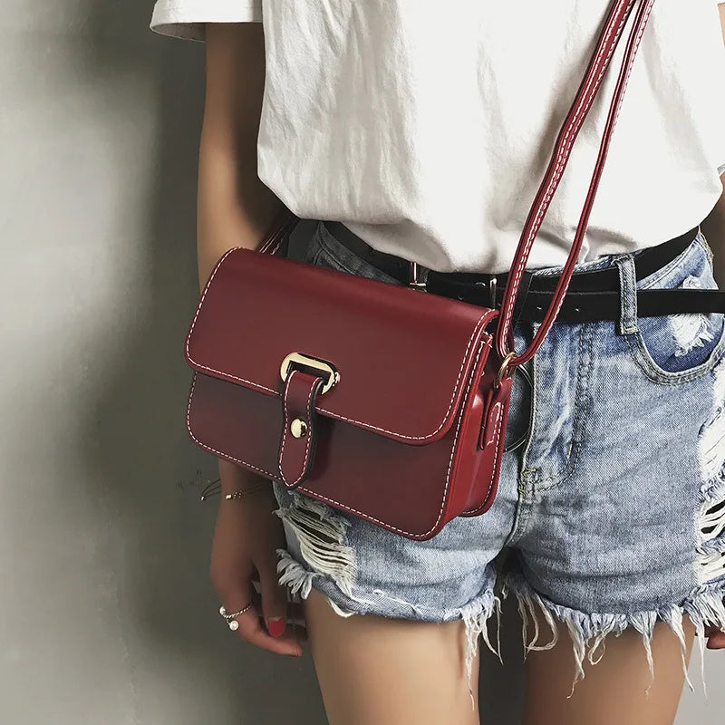 Shell Women Messenger Bags Crossbody Satchel Leather Mini Shoulder Bag
