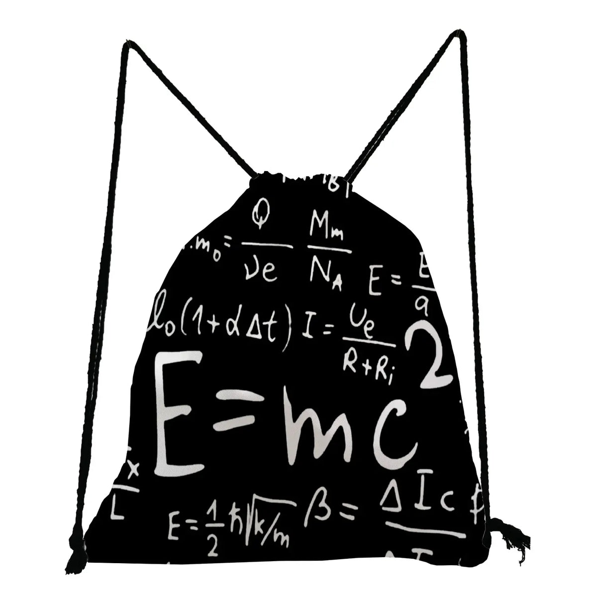 E=mc2 School Travel Book Bag Drawstring Physical Chemistry